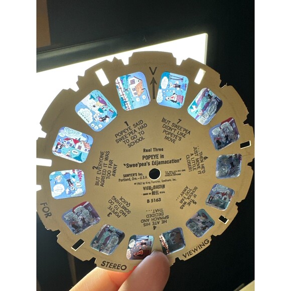 1962 View-Master Popeye 3-Reel Set B5161–63 - Picture 4 of 5